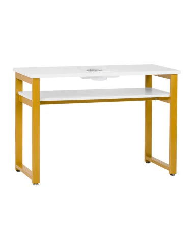 Manikiūro stalas su dulkių ištraukėju, baltos spalvos - MOMO S41 LUX.