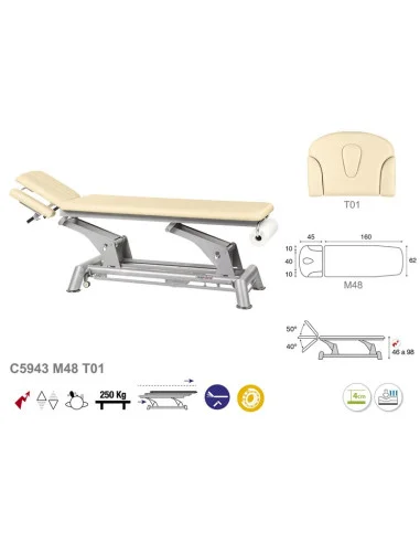 Elektrinis masažo stalas Ecopostural C5943