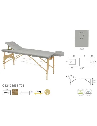 Sulankstomas masažo stalas Ecopostural C3210