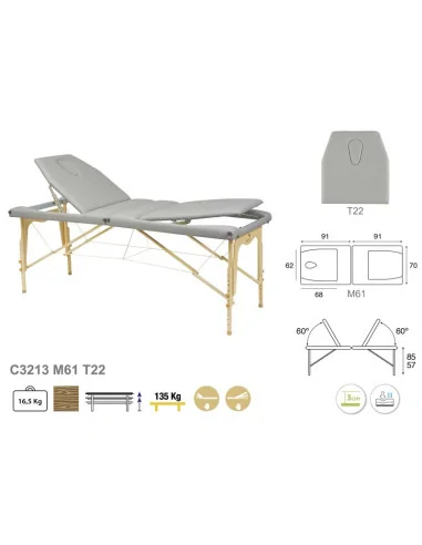 Sulankstomas masažo stalas Ecopostural C3213