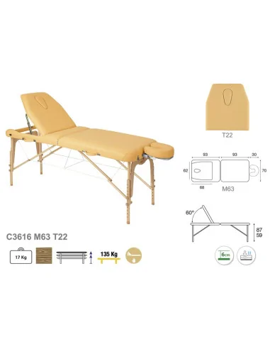 Sulankstomas masažo stalas Ecopostural C3616